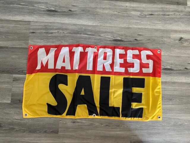2x4 ft MATTRESS SALE Banner Retail Store Sign -Super Polyester Fabric-New Z23