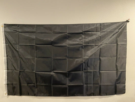 5 PACK - 3' x 5' Solid Black Color 100D Polyester Flag-ON SALE