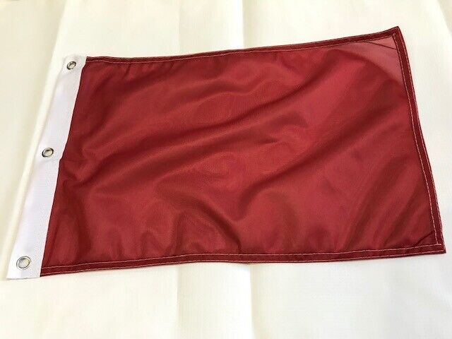 12x18 12"x18" Solid color Burgundy 3 Grommets Flag Boat Car Garden 2