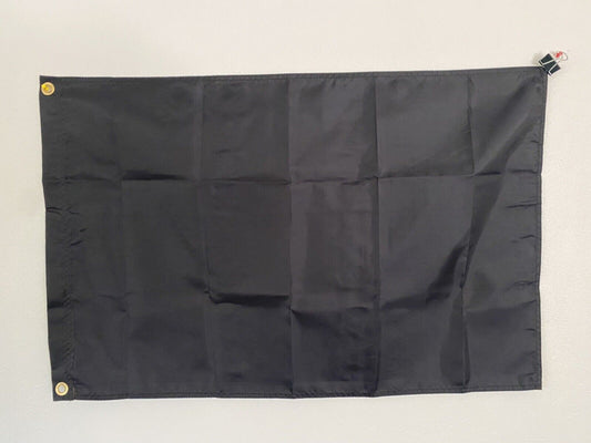 Solid Color Black 2 x 3 Feet 100D Polyester Flag Banner