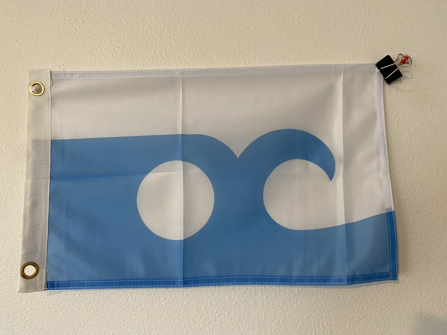 12 x 18 12" x 18" Ocean City, Maryland Flag Banner Grommets BxL