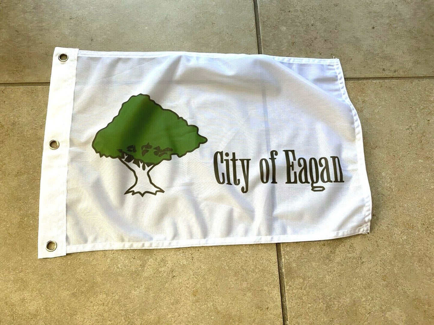 12 x 18 12" x 18" City Eagan, Minnesota Flag Banner Grommets31
