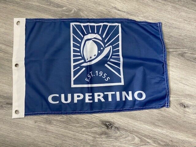 12 x 18 12" x 18" City Cupertino, California Flag Banner Grommets34