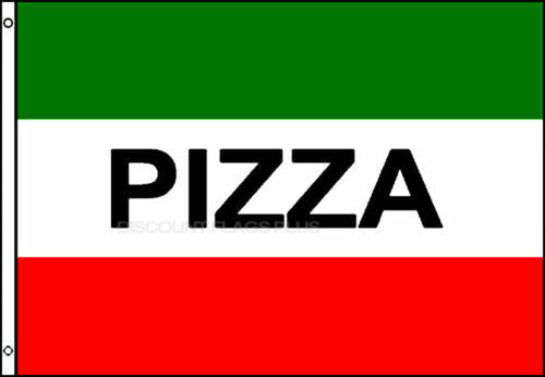 PIZZA Green and Red Flag Pizzeria Italian Restaurant Banner 3x5 Flag-New