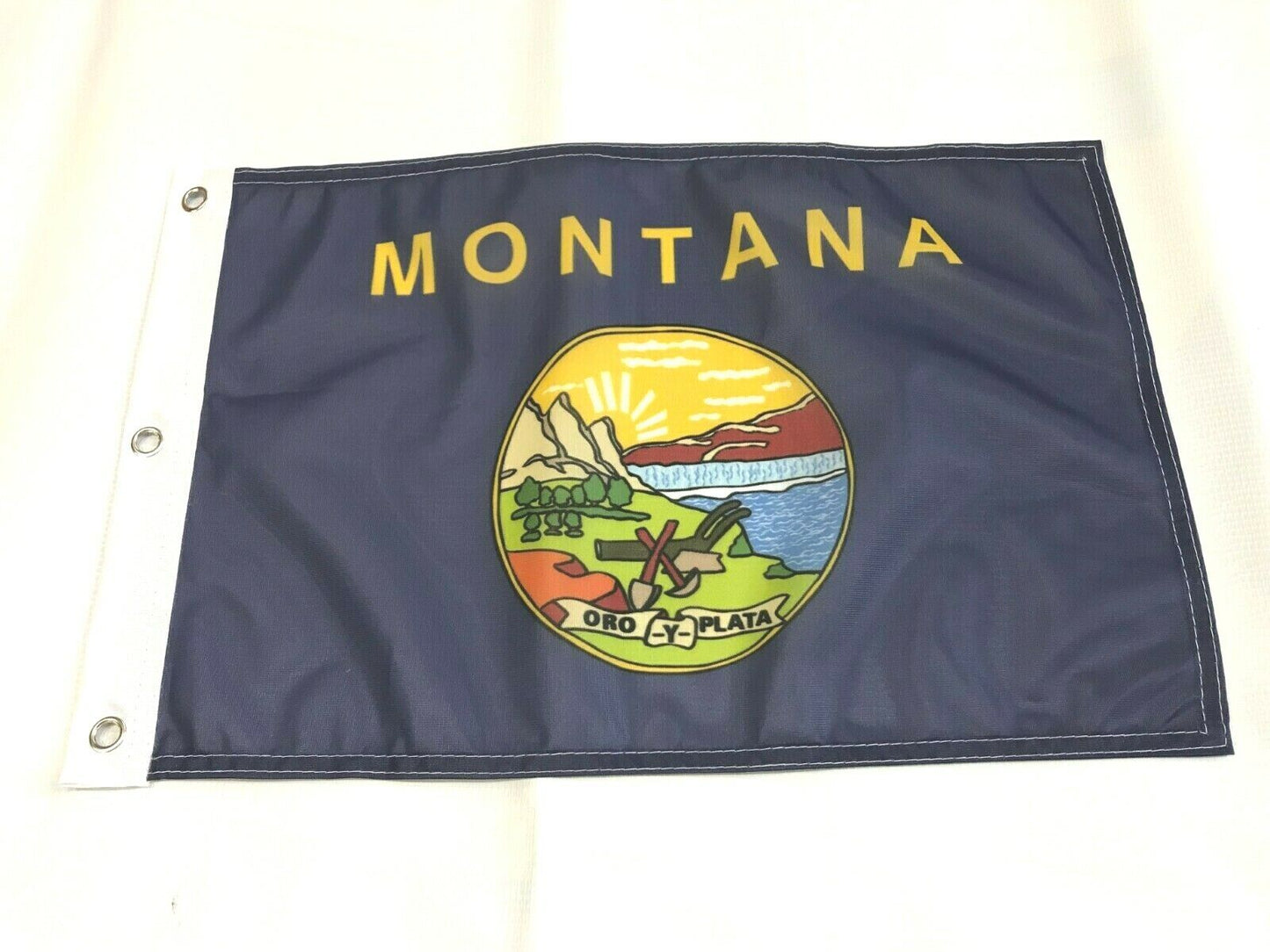 12x18 12"x18" State of Montana Super Polyester Flag Boat Car Garden Grommets 8