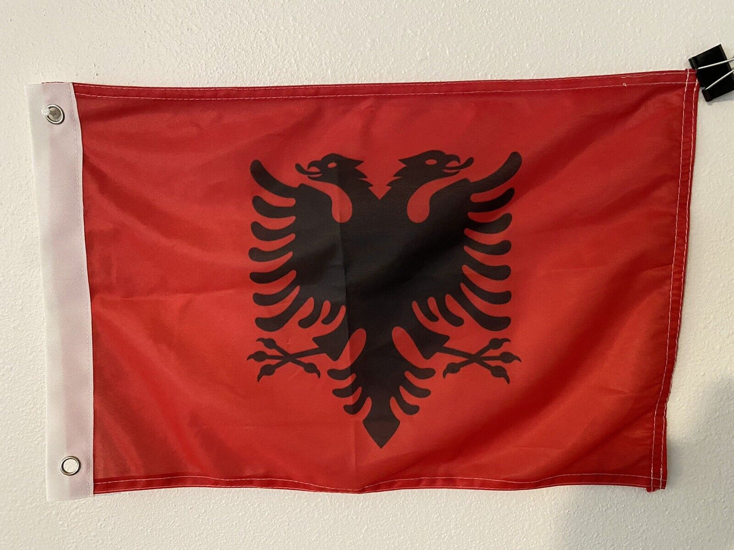12" x 18" Albania Albanian Flag 12x18 House Banner Grommets Super Polyester 18