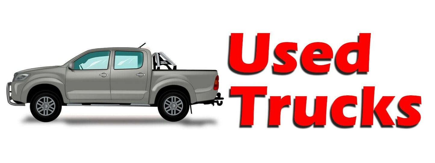 3ft x 8ft Used Trucks Vinyl Banner- New-Free Shipping