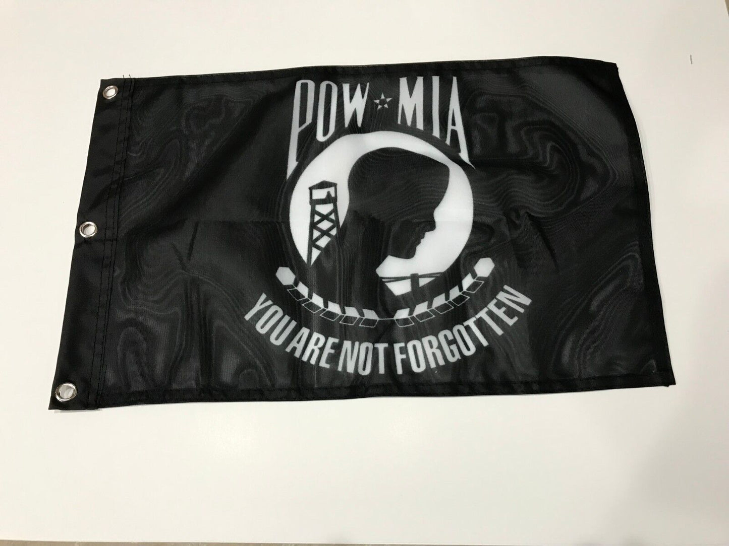 12x18 12"x18" POW MIA Prisoner of War Sleeve Flag Boat Car Garden-Bx. M