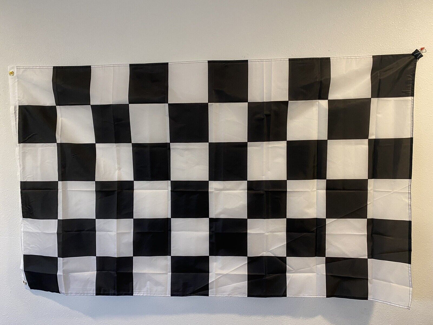 9 PACK - 3' x 5' BW Checkered  Flag Black White Racing Checker Flag-ON SALE!