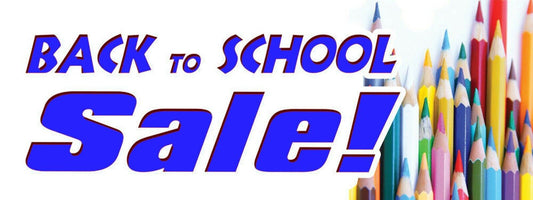 3ft x 8ft Back to School Sale Vinyl Banner- New-Free Shipping