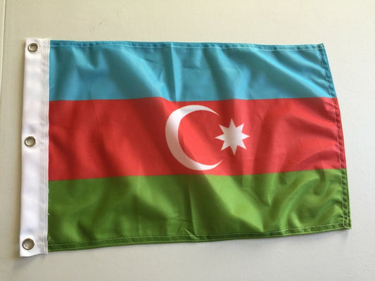 Azerbaijan 12" x 18" super polyester flag 12x18 car boat 7