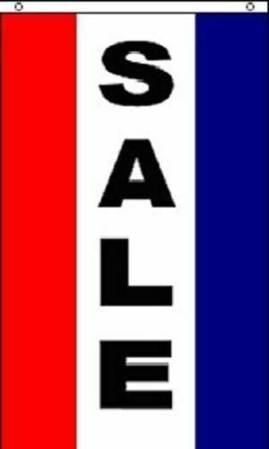 3 Pack 3x5 Advertising Sale R/W/B Vertical Flag 3'x5' Banner Brass Grommets