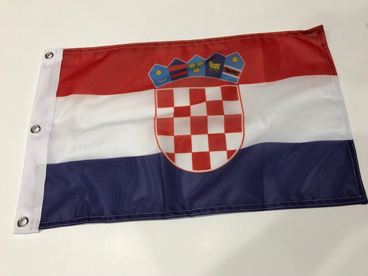12x18 12''x18'' Croatia Croatian Super Polyester Flag Banner Grommets-ON SALE!19