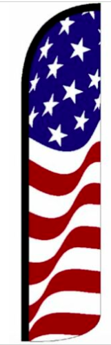 5 PACK USA AMERICAN GLORY WINDLESS FEATHER FLAG Sign Swooper Flutter Bow Banner