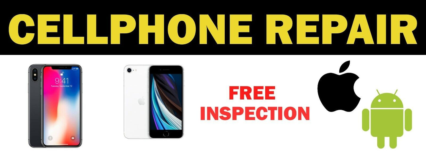 3ft x 8ft Cellphone Repair Vinyl Banner- New-Free Shipping