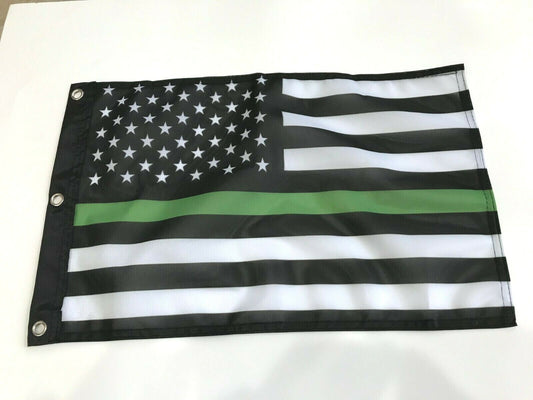 12 x 18 inch 12x18 THIN GREEN LINE  FLAG BORDER PATROL MILITARY LIVES MATTER43