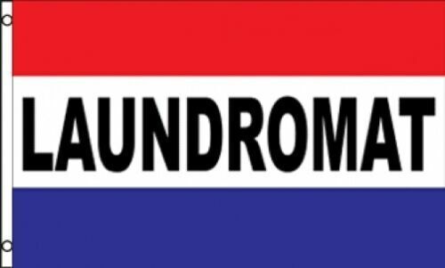 3 Pack 3 x 5 Inches Laundromat Flag Laundry Banner Sign Business Advertising