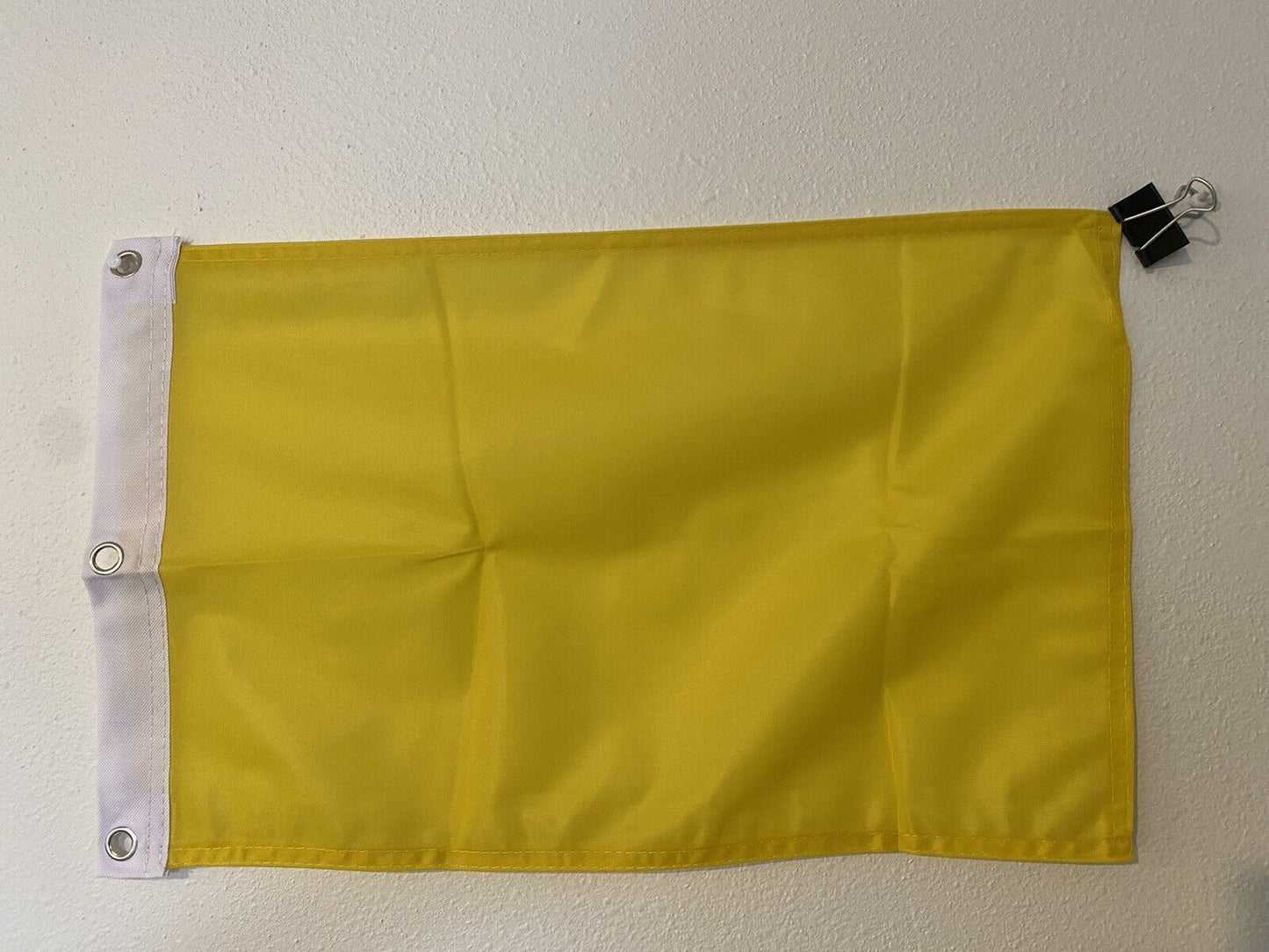 Yellow- 12"x18" Yellow Solid Color Super Polyester Flag-On Sale 12