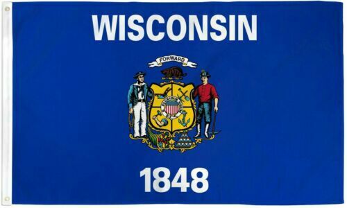 3x5 Wisconsin Flag Polyester State Banner 3' x 5' New