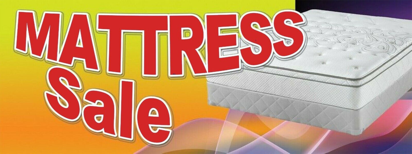 3ft x 8ft Mattress Sale  Vinyl Banner- New-Free Shipping