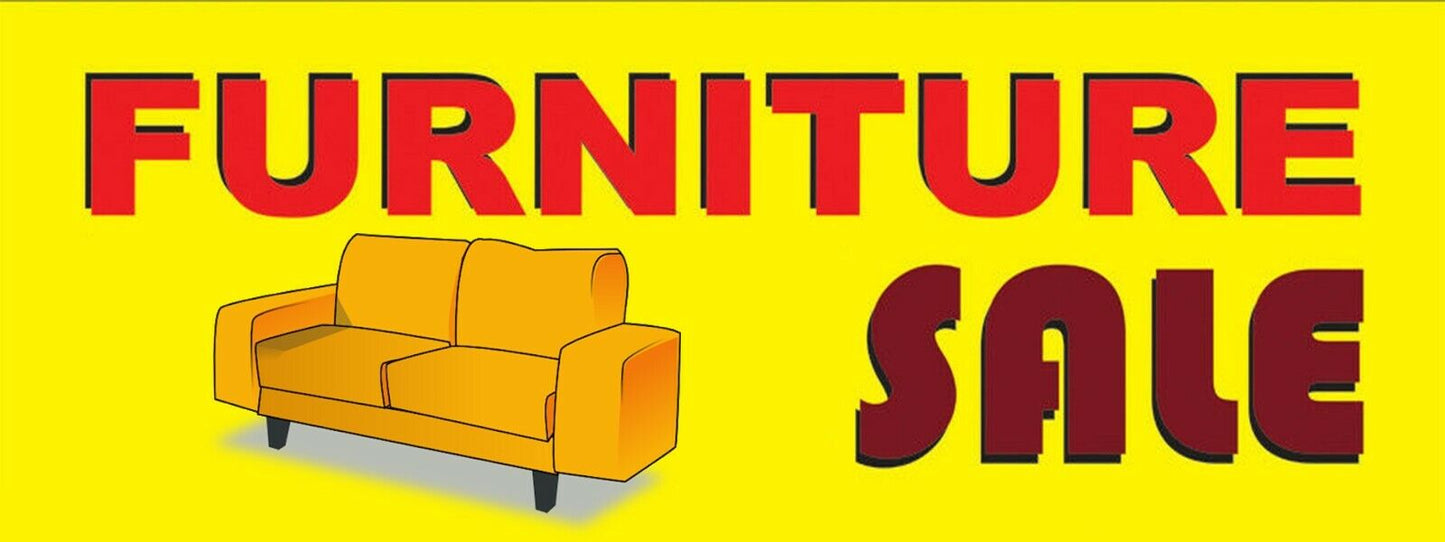 3ft x 8ft Furniture Sale Vinyl Banner- New-Free Shipping