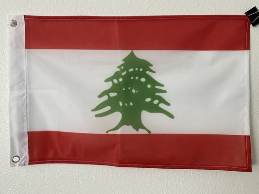 12" x 18"Lebanon Lebanese Flag 12x18 House Banner Grommets Super Polyester21