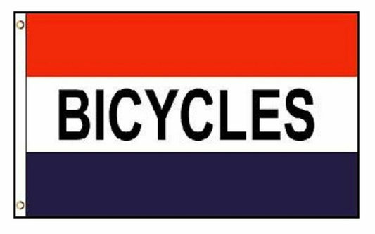 4 Pack 3x5 Bicycles Poly Flag Banner Brass Grommets-New