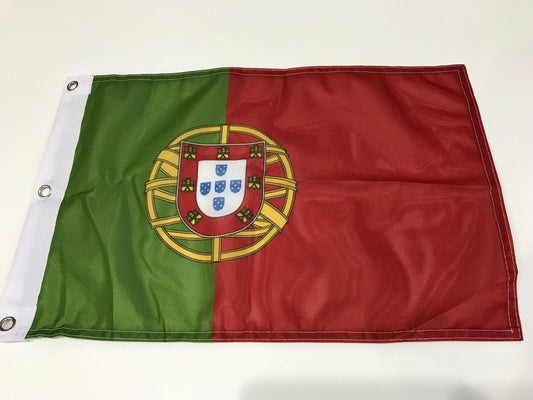 12''x18'' Portugal Portugal Super Polyester Boat Flag Banner Grommets11-Z14