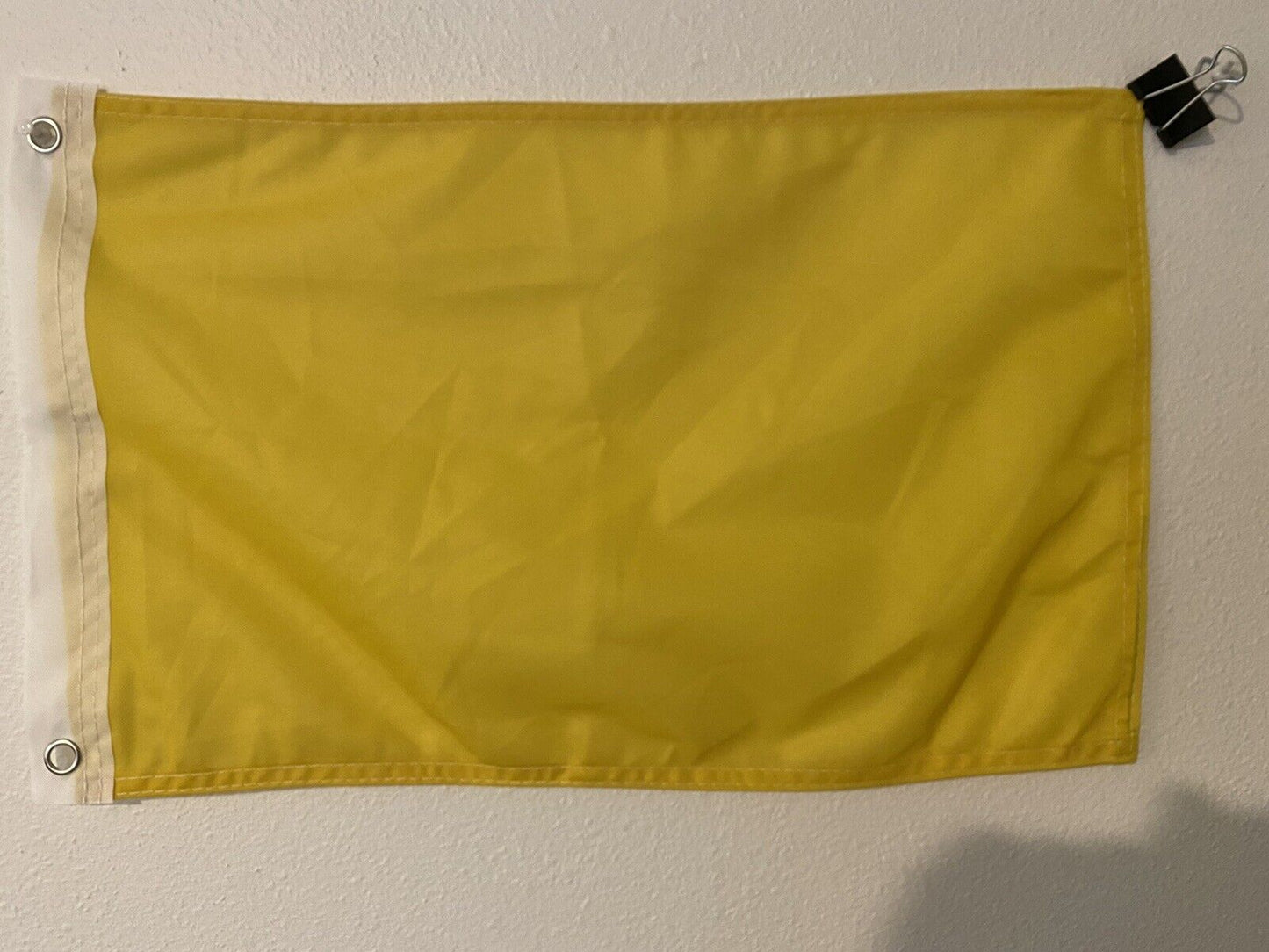 Yellow- 12"x18" Yellow Solid Color Super Polyester Flag-On Sale 12