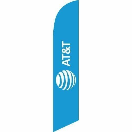 AT&T Wireless Advertising Feather Banner Swooper Flag-On Sale! Flag Only.