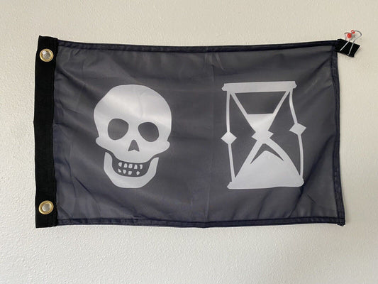 12 x 18 Hourglass Captain Napin Pirate Flag 12" x 18" Polyester Flag Banner Z5