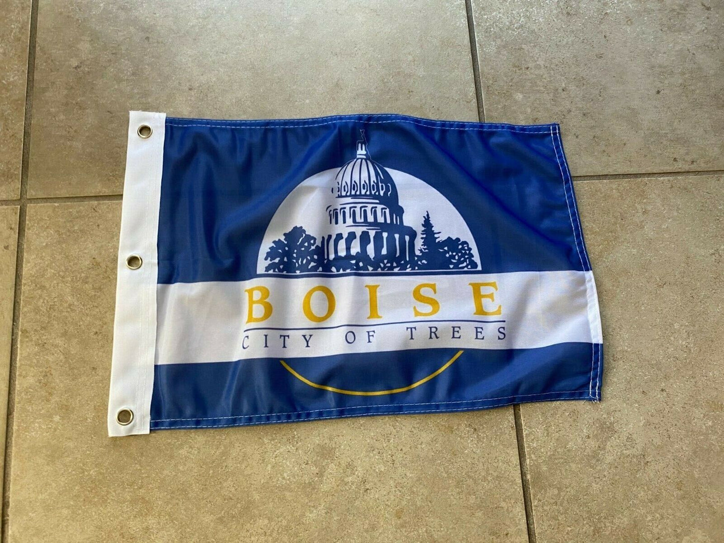 12 x 18 12" x 18" City Boise, Idaho Flag Banner Grommets38