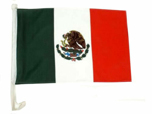 CAR DEALER SUPPLIES 60pc Pack Car Window Clip On Flags-Mexico