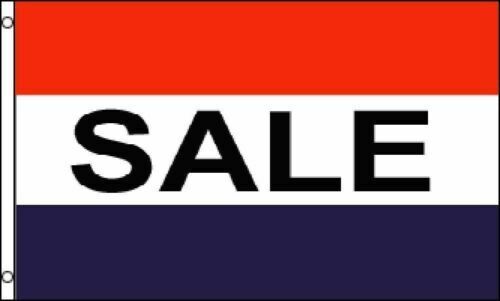 Sale Flag 3x5 Banner Sign R/W/B-New