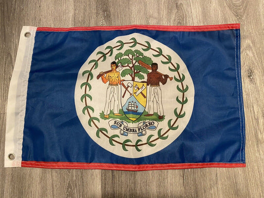 12 x 18  12"x18" Country of Belize Boat Motorcycle Polyester Flag Grommets 18