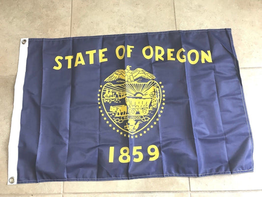 2x3 State of Oregon Single Sided Flag 2'x3' Banner Brass Grommets 37