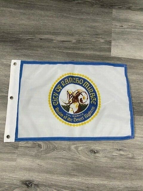 12" x 18"  City of Rancho Mirage, California Flag 12x18 Banner Brass Grommets31