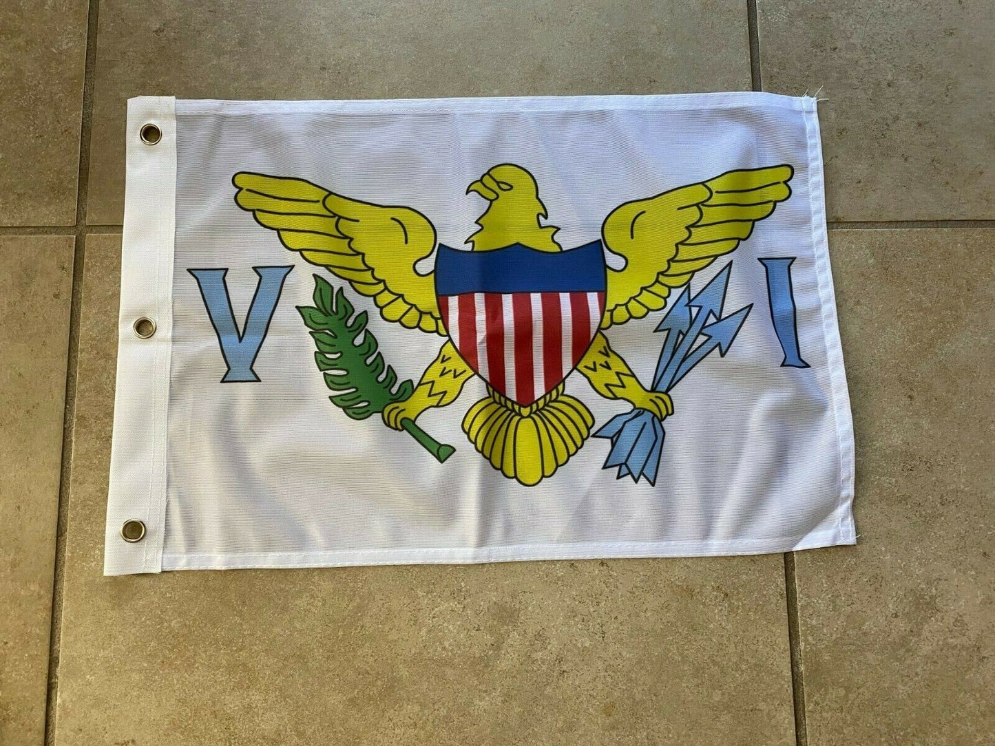 12" x 18"  VIRGIN ISLAND USA FLAG - UNITED STATES ISLAND GROUP FLAGS 11