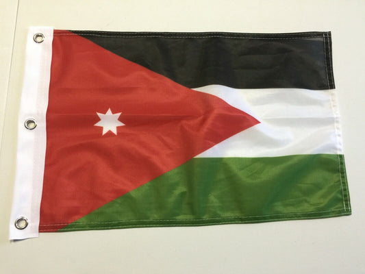 12" x 18" Jordan Flag Country Banner Kingdom 12x18 Pennant 8