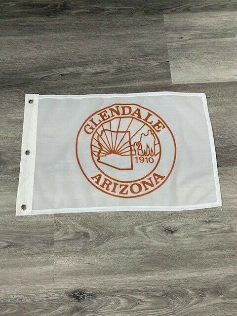12" x 18"  City of Glendale,  Arizona Flag  12x18 Banner Brass Grommets41