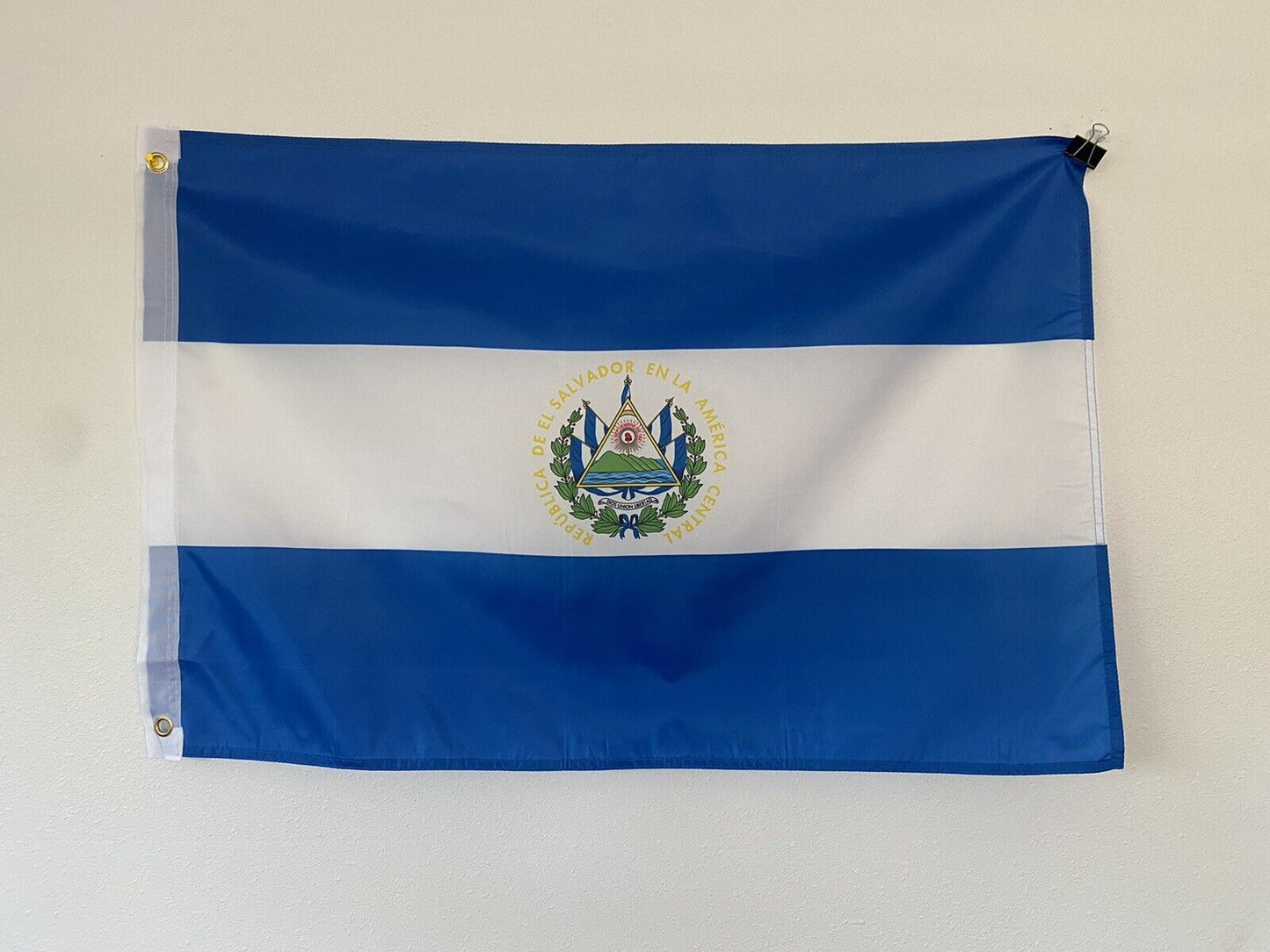 2' x 3' El Salvador 100D Polyester Boat Car Flag