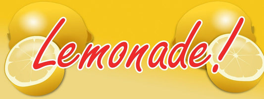 3ft x 8ft Lemonade Vinyl Banner- New-Free Shipping