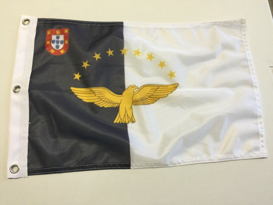 12" x 18"  AZORES ISLANDS FLAG ISLAND 12x18 NEW FRANCE FRENCH 18