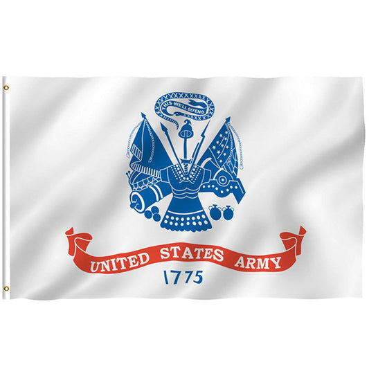 Pack of 3- U.S. Army White Emblem Seal Flag 3'x5' Banner-ON SALE!