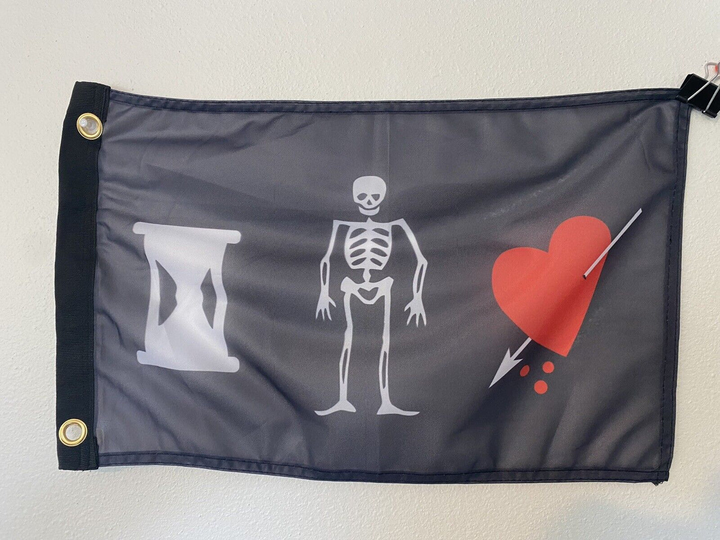 12x18 12"x18" Pirate Skeleton Heart of John Phillips Pirate Polyester Flag Z5