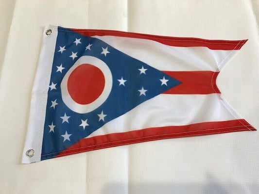 12x18 Ohio Boat Polyester Flag State of Ohio with  Grommets 4