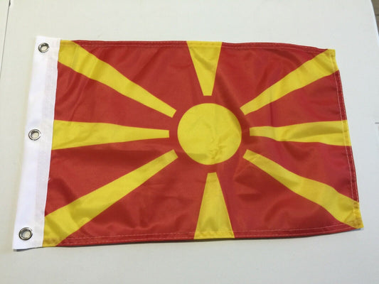 12" x 18"  Macedonia Flag Balkan Country Banner 12x18 Republic Pennant 17