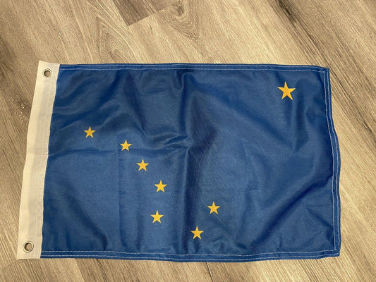 12x18 12"x18" State of Alaska Sleeve Flag Boat Car Garden-ON SALE!10