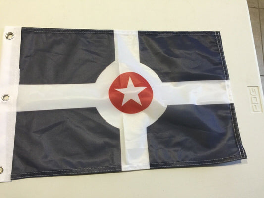 12 x 18 City of Indianapolis Flag Banner12" x 18"  Indoor Outdoor USA Man Cave38