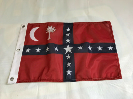 12x18 12"x18" State of South Carolina SC Sovereignty Boat Flag 3 grommets 1,Z37